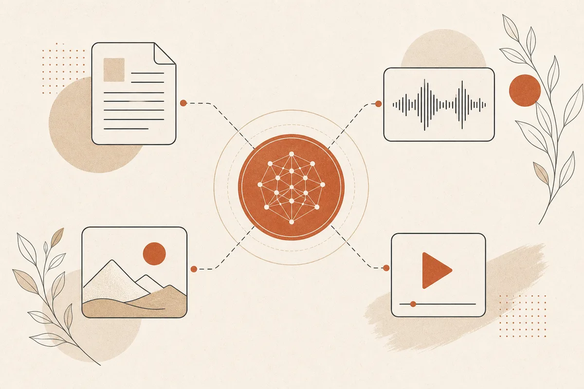 IA multimodale : quand texte, audio, images et vidéo travaillent ensemble