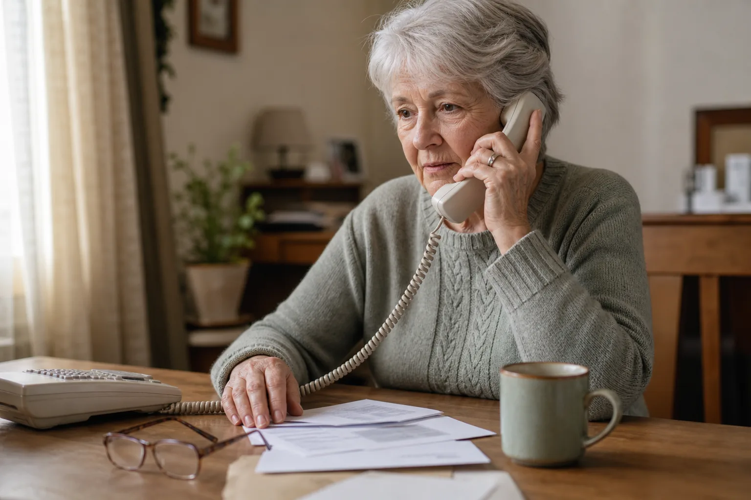 A phone in hand: a call claiming to be from an official agency